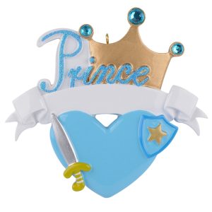 Maxora Personalized Prince Crown Ornament