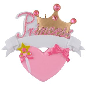 Maxora Personalized Princess Crown Ornament