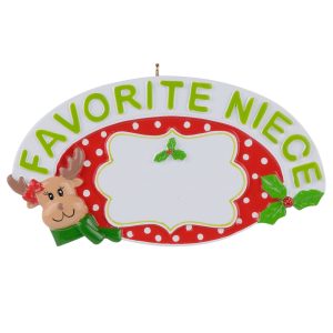 Maxora Personalized Ornament Favorite Niece