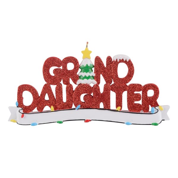 Maxora Personalized Ornament GRANDDAUGHTER
