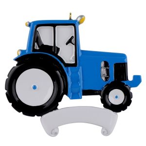 Maxora Tractor Blue Personalized Ornament