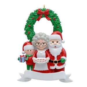 Maxora Personalized Ornament Santa family/3