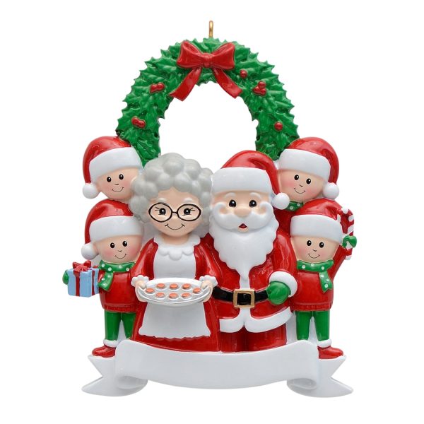 Maxora Personalized Ornament Santa family/6