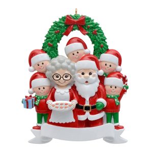 Maxora Personalized Ornament Santa family/7