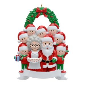 Maxora Personalized Ornament Santa family/9