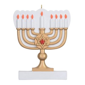 Maxora Personalized Ornament 
Menorah