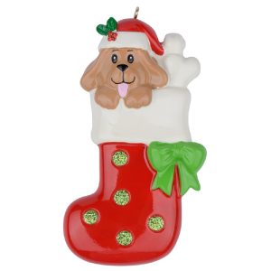 Maxora Personalized Dog Stocking Ornament