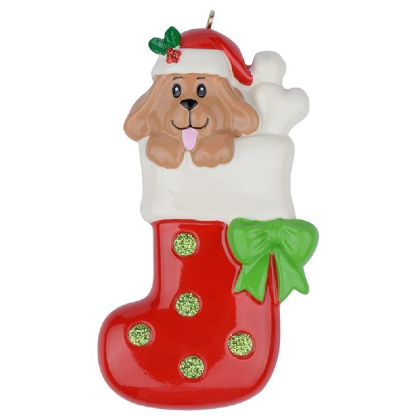 Maxora Personalized Dog Stocking Ornament