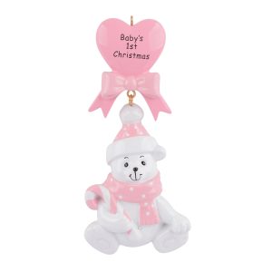 Maxora Baby Bear Pink Ornament White version