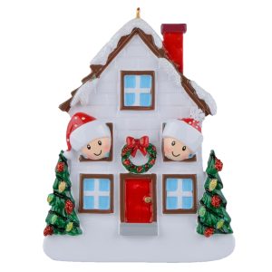 Maxora Personalized Christmas House Ornament of 2