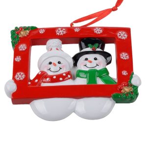 Maxora Snow Couple  Party Prop Personalized Ornament