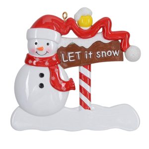 Maxora Personalized Ornament Let It Snow