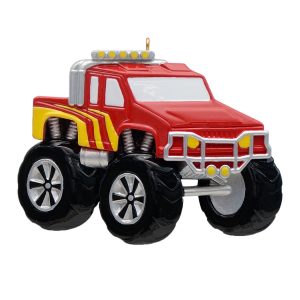 Maxora Monster Truck Ornament Red