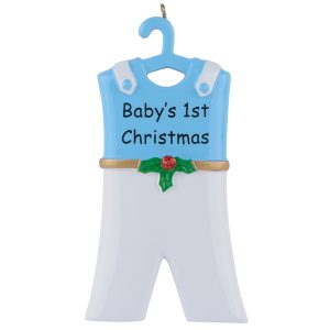 Maxora Personalized Ornament Baby Boy Suit