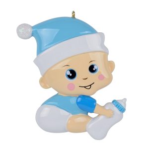 Maxora Personalized Ornament Cute Baby Boy
