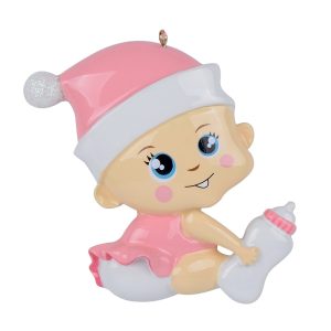 Maxora Personalized Ornament Cute Baby Girl
