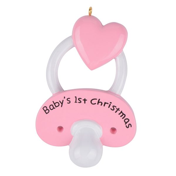Maxora Personalized Ornament Infant pacifier/Girl