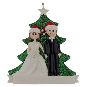 Maxora Personalized Christmas Couple Ornament