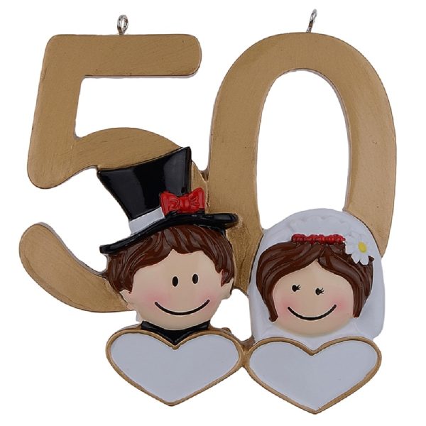 Maxora Personalized 50th Anniversary Ornament