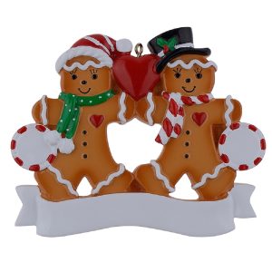 Maxora Personalized Gingerbread Family Ornament of 2