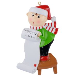 Maxora Personalized Christmas Scroll Ornament