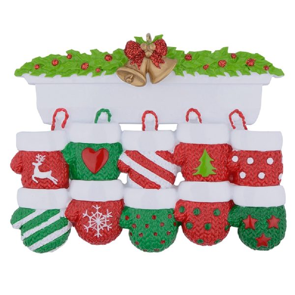 Maxora Personalized Mantel Gloves Ornament of 10