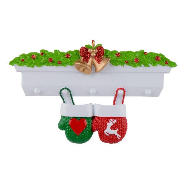 Maxora Mantel Gloves Family of 2 Personalized Ornament