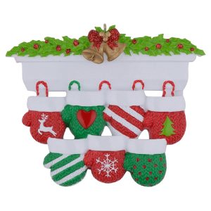 Maxora Personalized Mantel Gloves Ornament of 7
