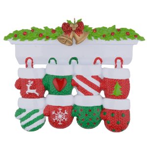 Maxora Personalized Mantel Gloves Ornament of 8