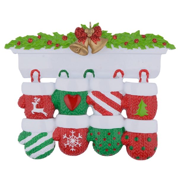 Maxora Personalized Mantel Gloves Ornament of 8