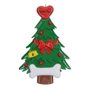 Maxora Personalized Ornament Best Dog Christmas Tree