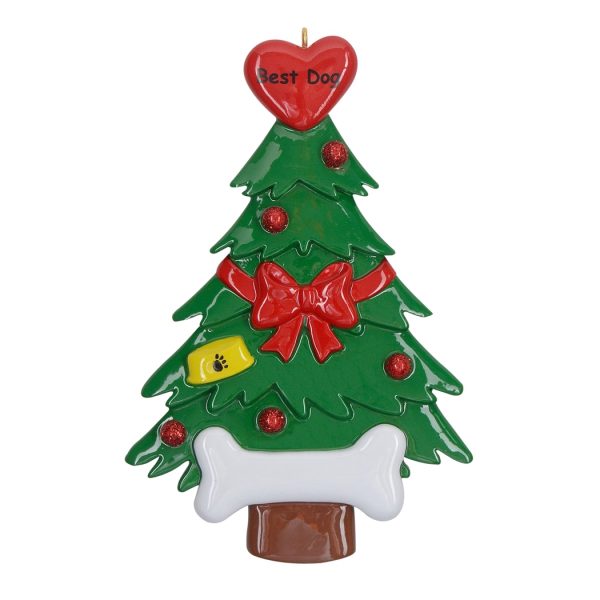 Maxora Personalized Ornament Best Dog Christmas Tree