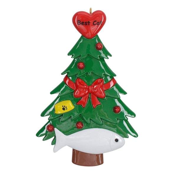 Maxora Personalized Ornament Best Cat Christmas Tree