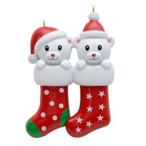 Maxora Personalized Ornament  Bear Stocking-2