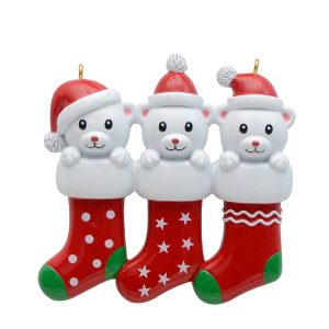 Maxora Personalized Ornament  Bear Stocking-3
