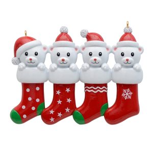 Maxora Personalized Ornament  Bear Stocking-4
