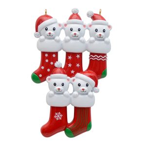 Maxora Personalized Ornament  Bear Stocking-5