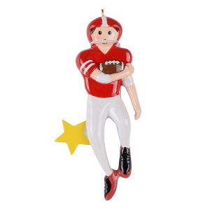 Maxora Personalized Ornament Football Boy