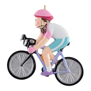 Maxora Personalized Ornament Bicycle Girl