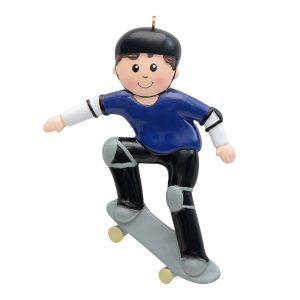 Maxora Personalized Ornament Skateboard Boy