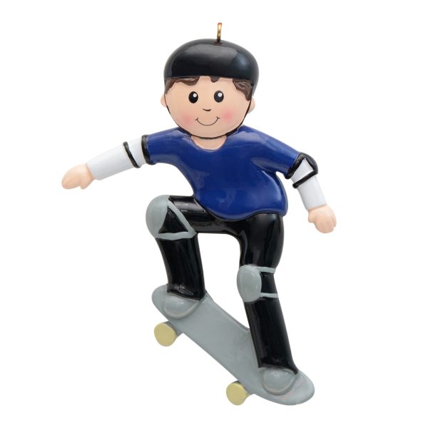 Maxora Personalized Ornament Skateboard Boy