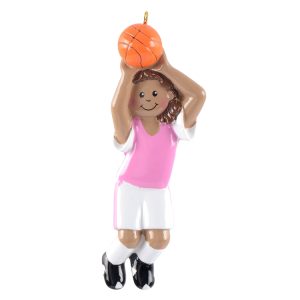 Maxora Personalized Ornament Basketball Girl Ethnic