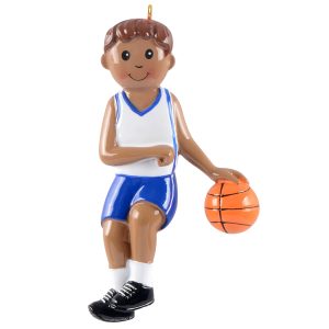 Maxora Personalized Ornament Basketball Boy Ethnic