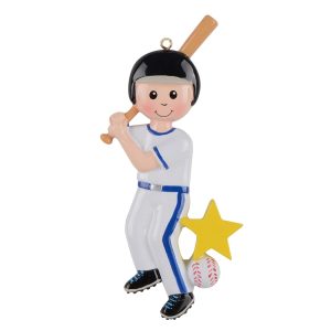 Maxora Personalized Ornament Baseball Boy