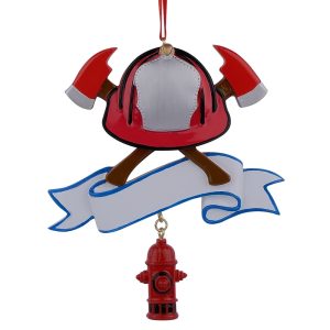 Maxora Personalized Firefighter Ornament