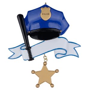 Maxora Personalized Police Ornament