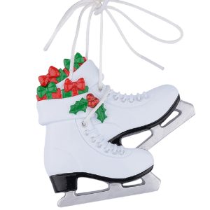 Maxora Personalized Girl Ice Skating shoes Ornament