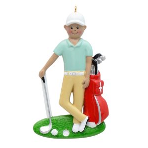 Maxora Golf Player Personalized Ornament  Ethnic