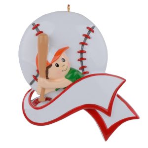 Maxora Racing Baseball Boy Personalized Ornament