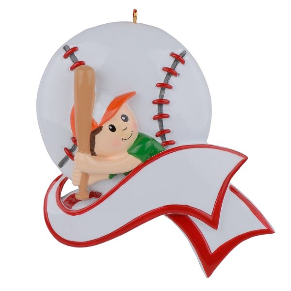 Maxora Racing Baseball Boy Personalized Ornament